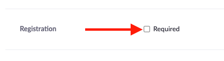 arrow pointing at required checkbox